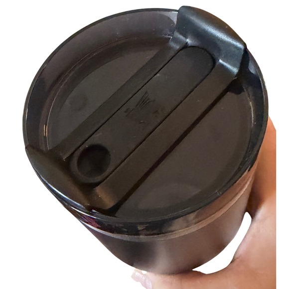 Stanley 20 oz Tumbler Black Stainless Steel Travel Mug Lid New no Straw - Picture 2 of 7